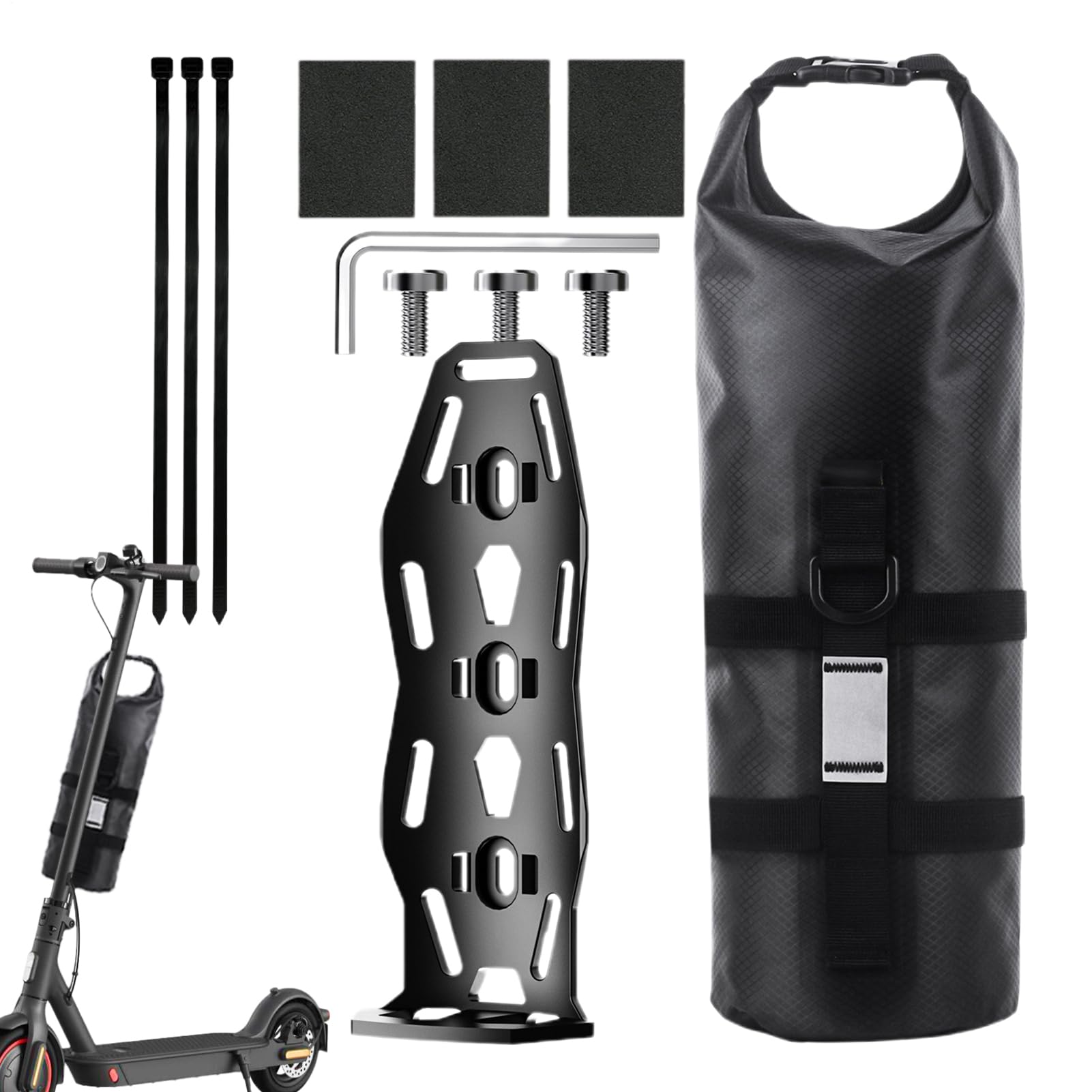 新品❣ 自転車フォークバッグ ラック不要 ワンタッチ 完全防水取付具付6Lペア 自転車 フォークバッグ ラック不要 ワンタッチ 完全防水 取付具